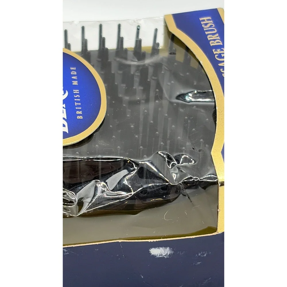 Denman D6 Shampoo Massage Brush Black Scalp Stimulator British Made New Box